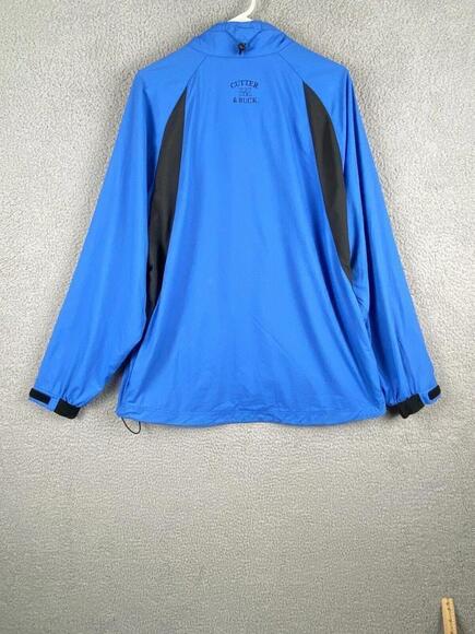 Cutter & Buck Windbreaker Mens XL Blue Black Half Zip  Jacket - Picture 8 of 14
